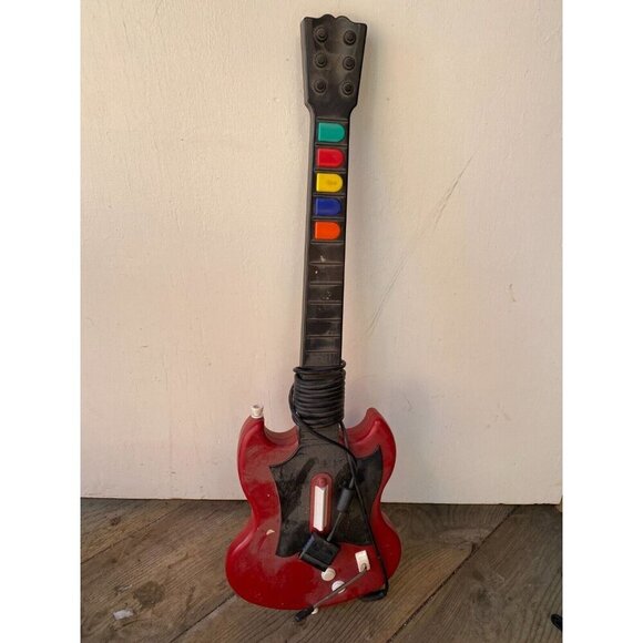 Guitar Hero Red Octane Gibson SG PlayStation 2 PS2 Guitar With Guitar Hero 2 - Picture 6 of 6